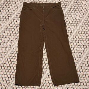 American Eagle Dark Brown Corduroy Skater Trousers